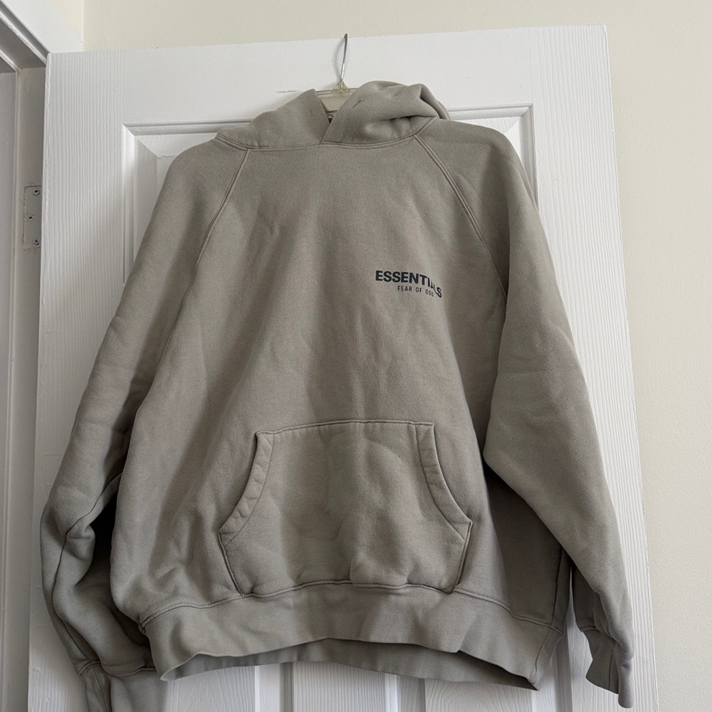Fear of God Essentials Cream Hoodie